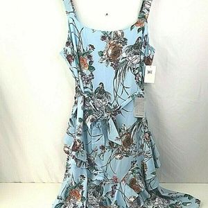 Cooper Street Nordstrom Blue Floral Print Dress
